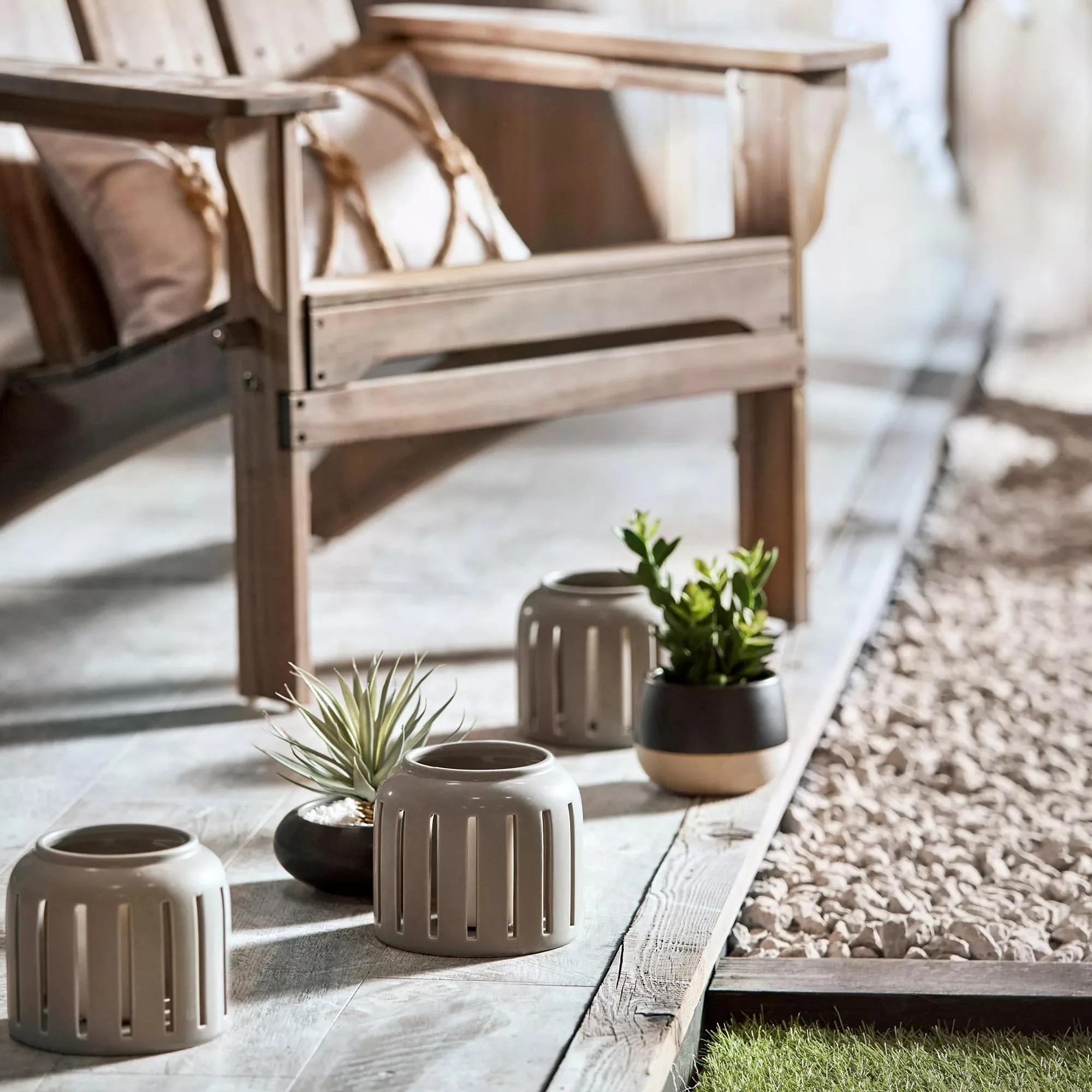 Artificial Plant in Colour-Block Pot - Image 6