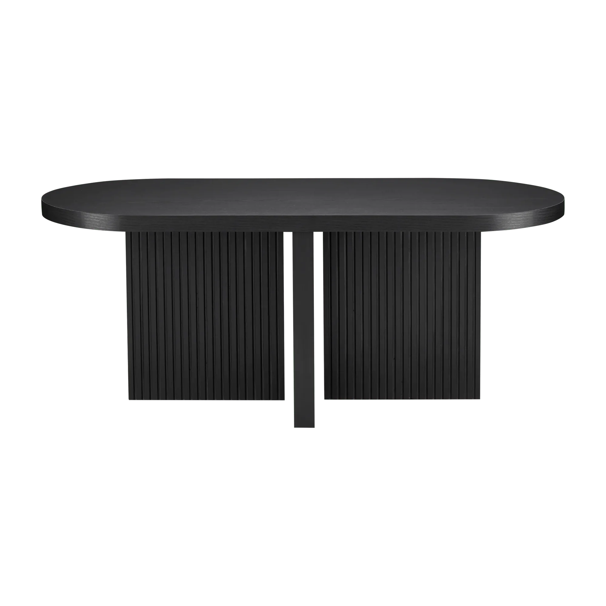 Black Oval Coffee Table - Image 2