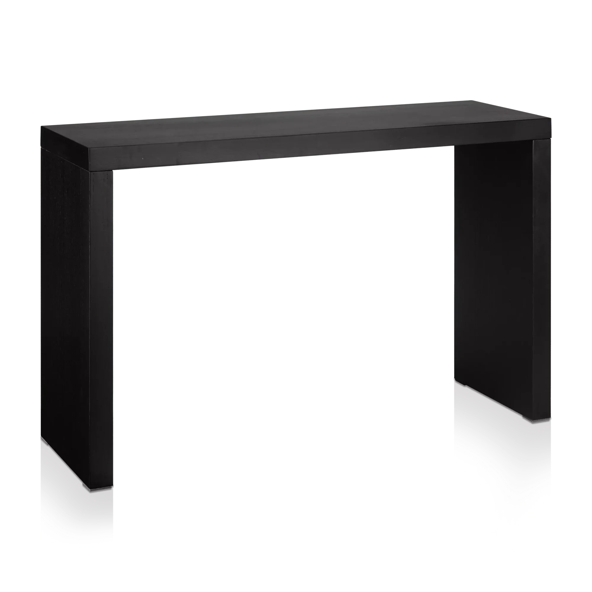 Black Wood Veneer Console Table