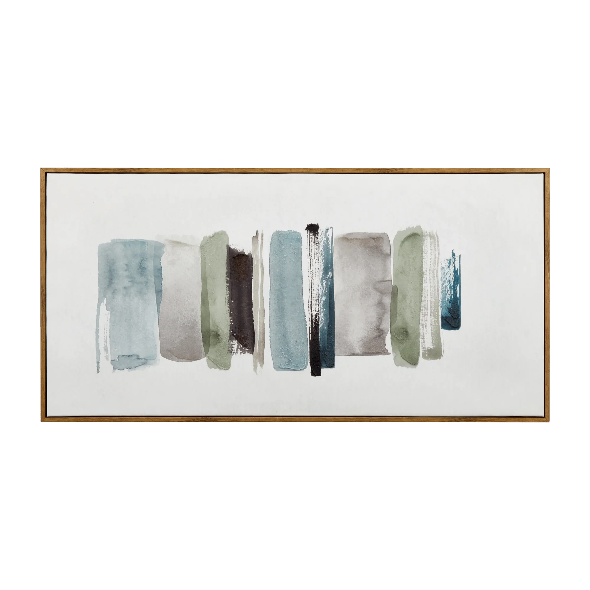 Blue Stokes Framed Art