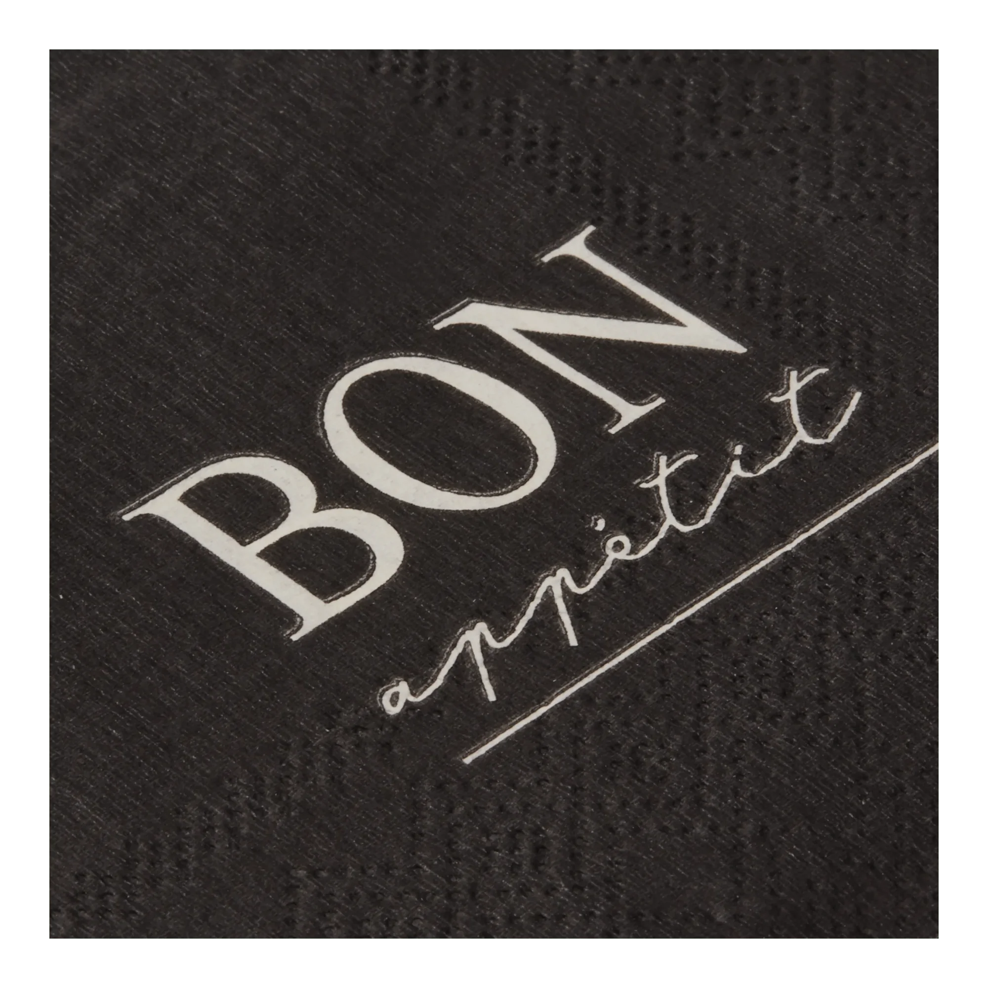 Bon Appétit Paper Napkins Black - Image 2