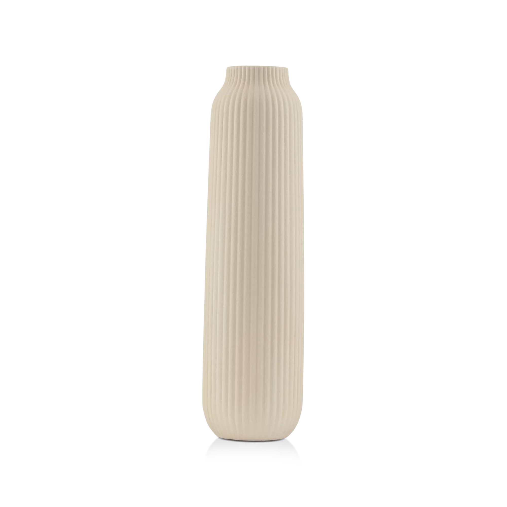Ceramic Engraved Floor Vase