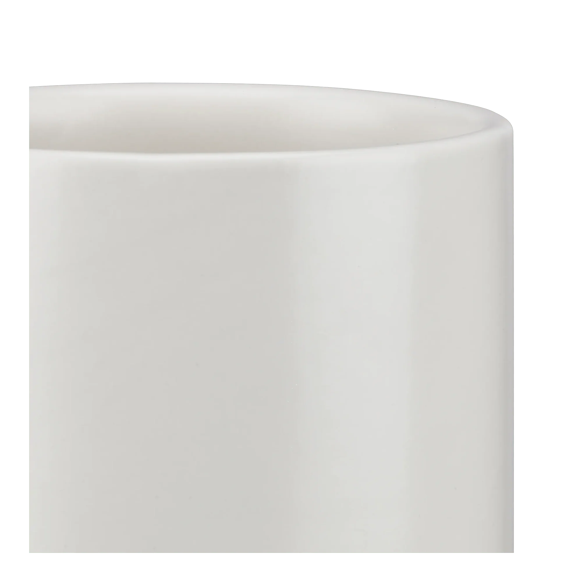 White Ceramic Ustensil Holder with Wooden Base - Image 4