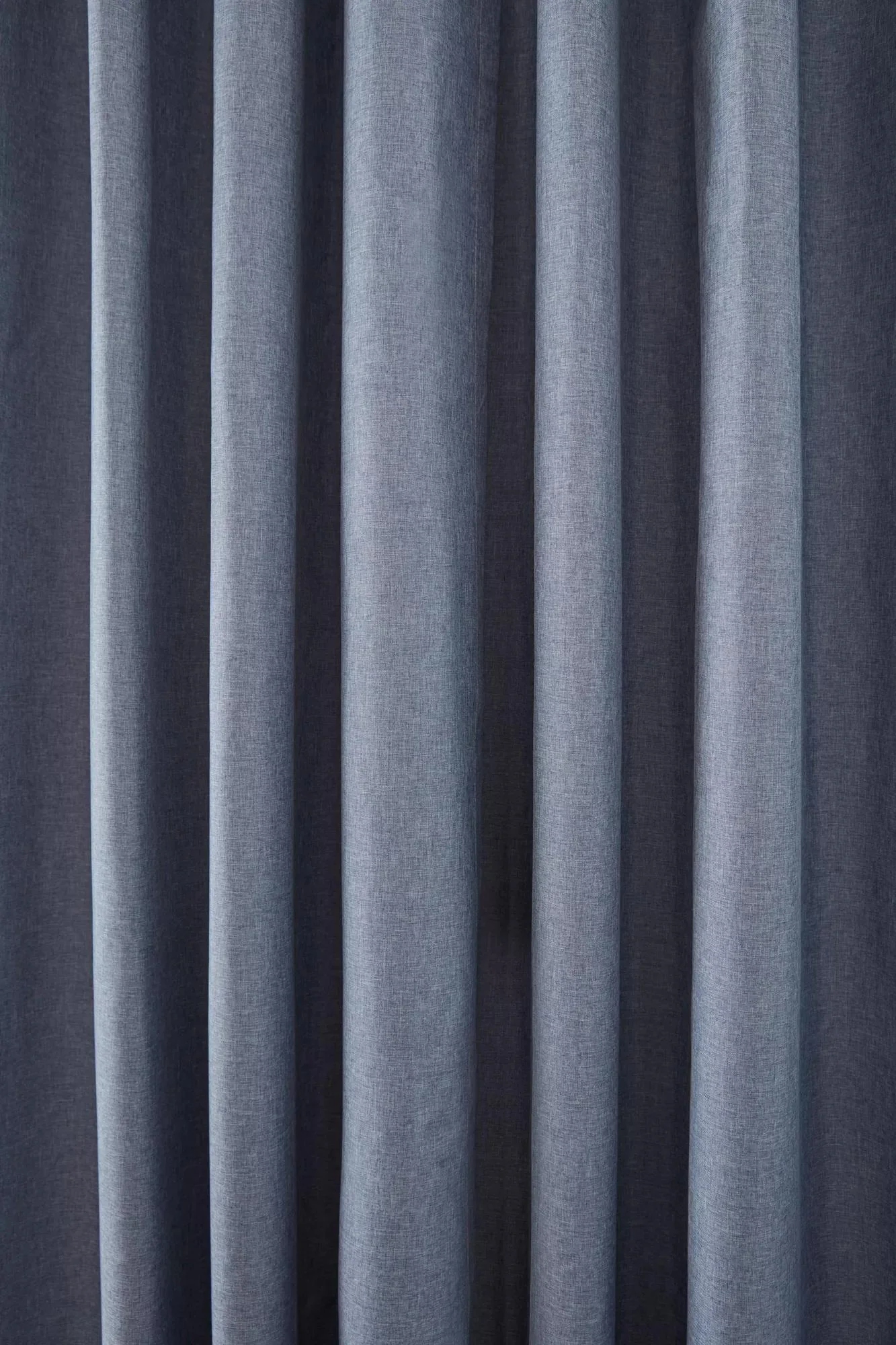 Blue Chambray Blackout Curtain - Image 4