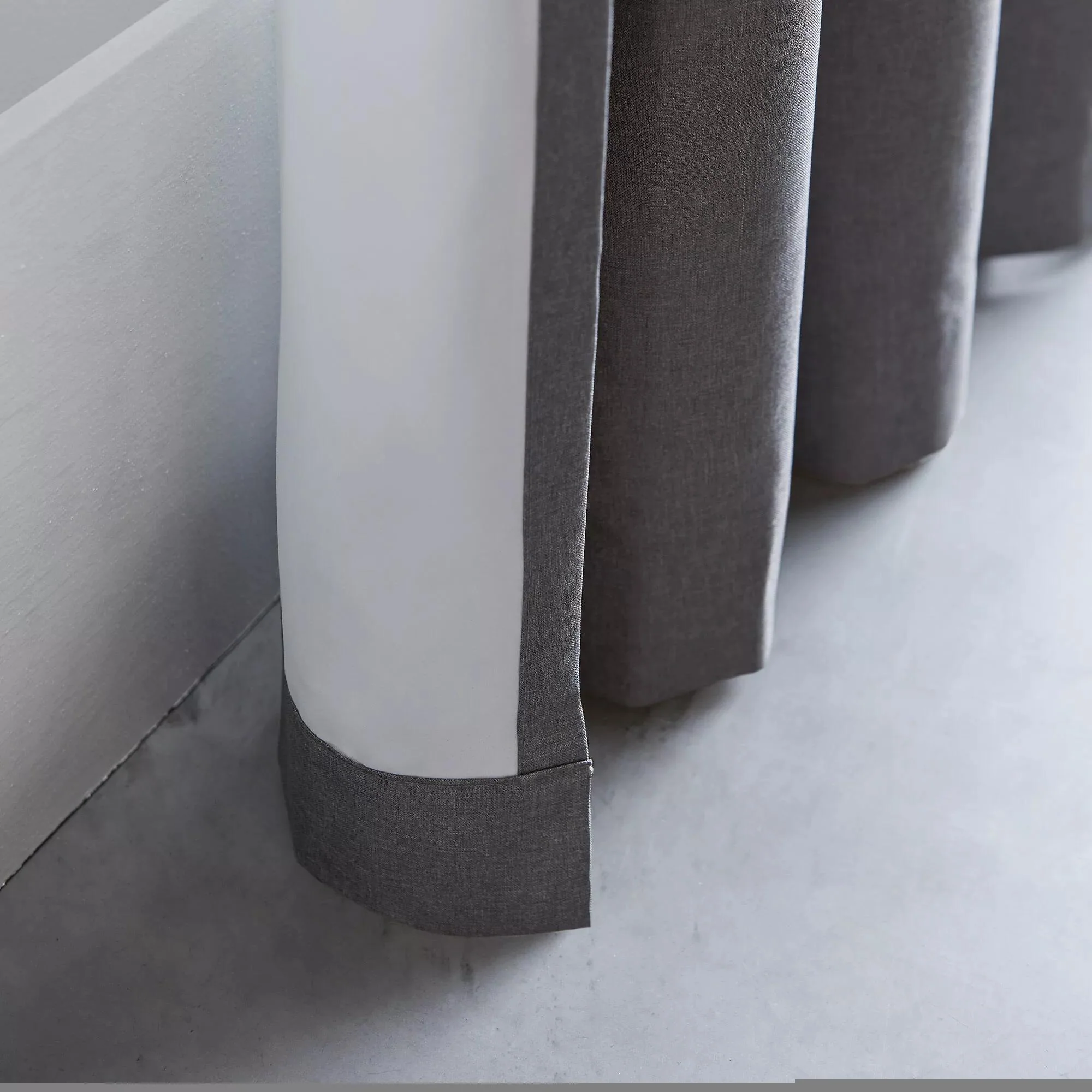 Charcoal Chambray Blackout Curtain