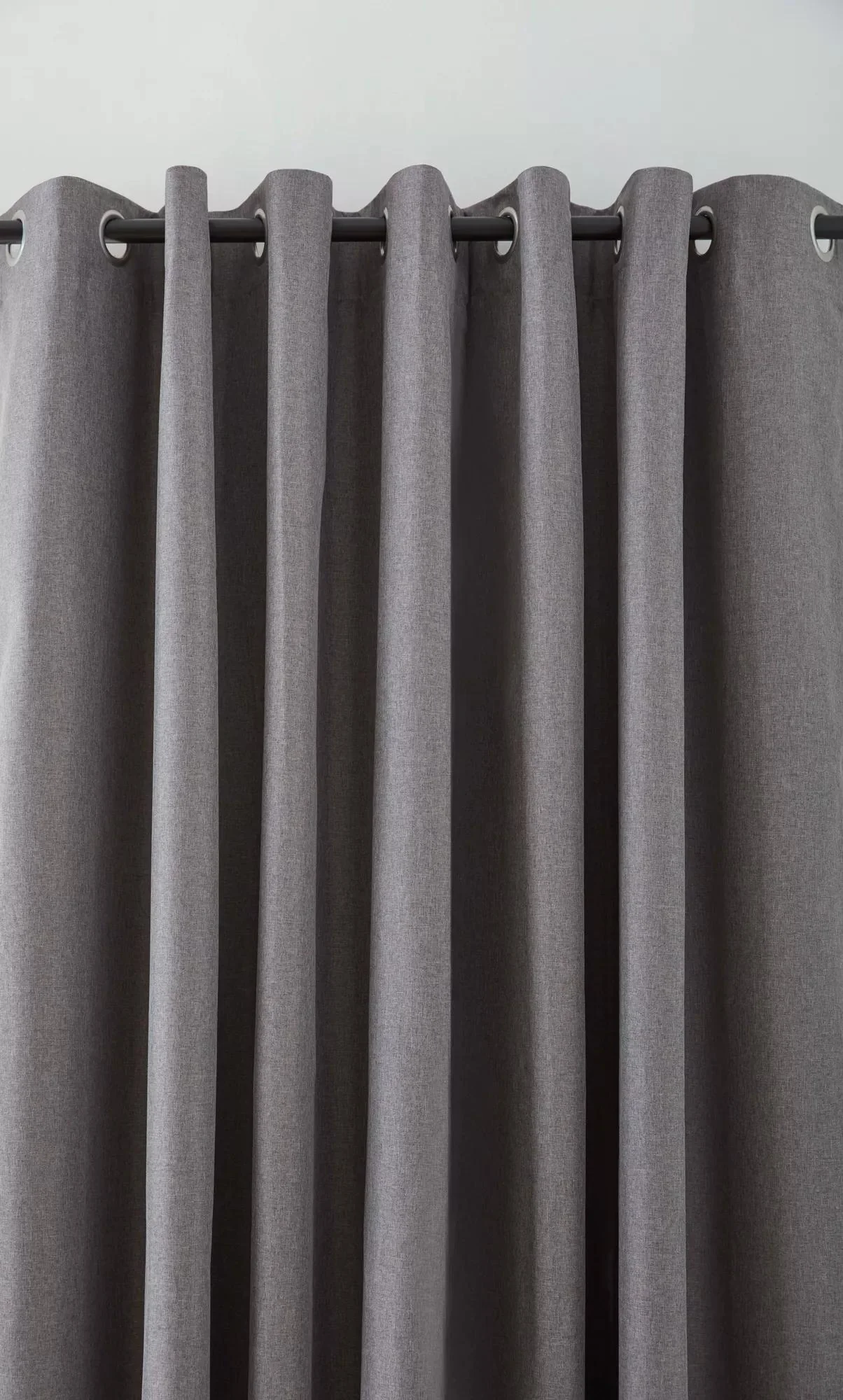 Charcoal Chambray Blackout Curtain - Image 2