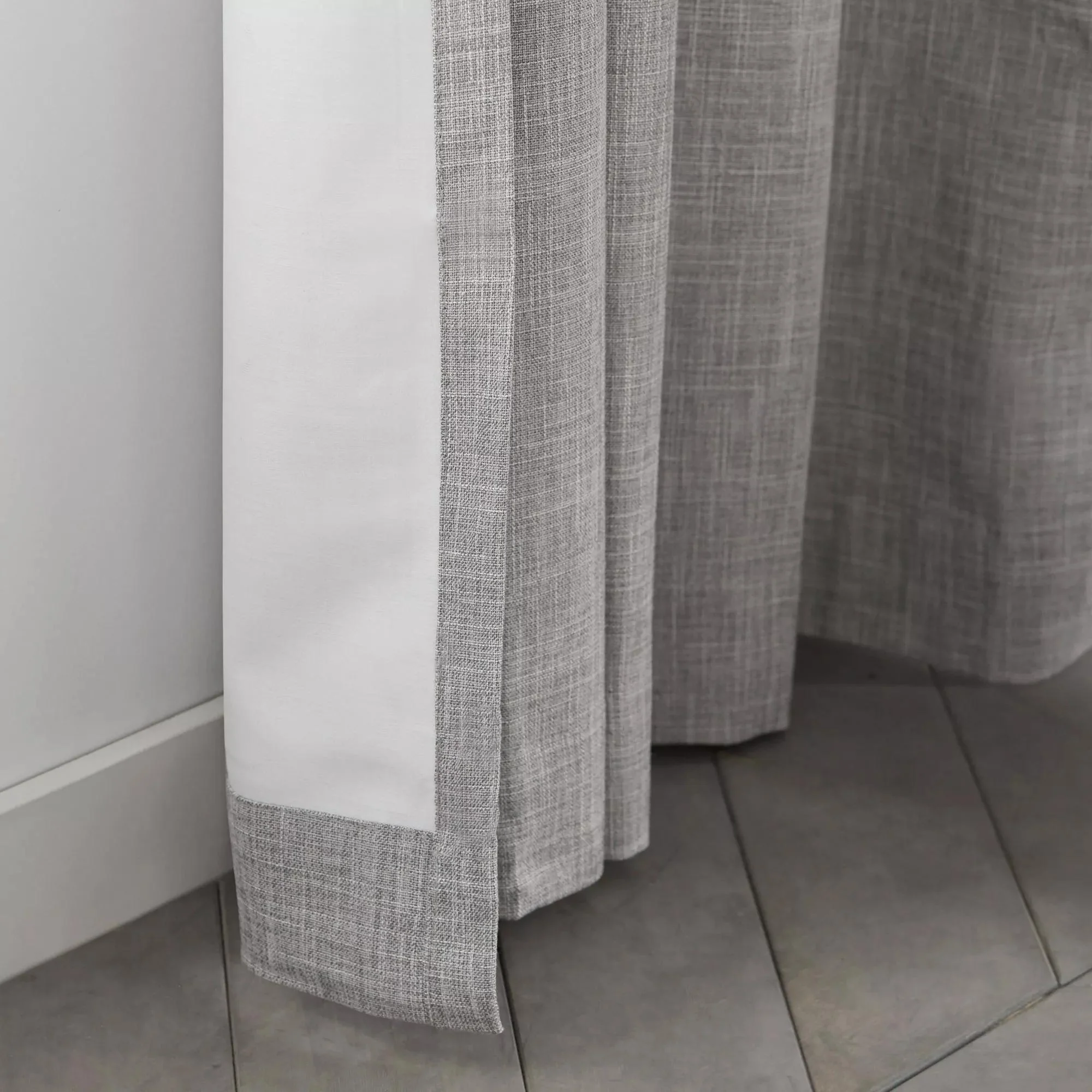 Light Grey Chita Back Tab Blackout Curtain - Image 2