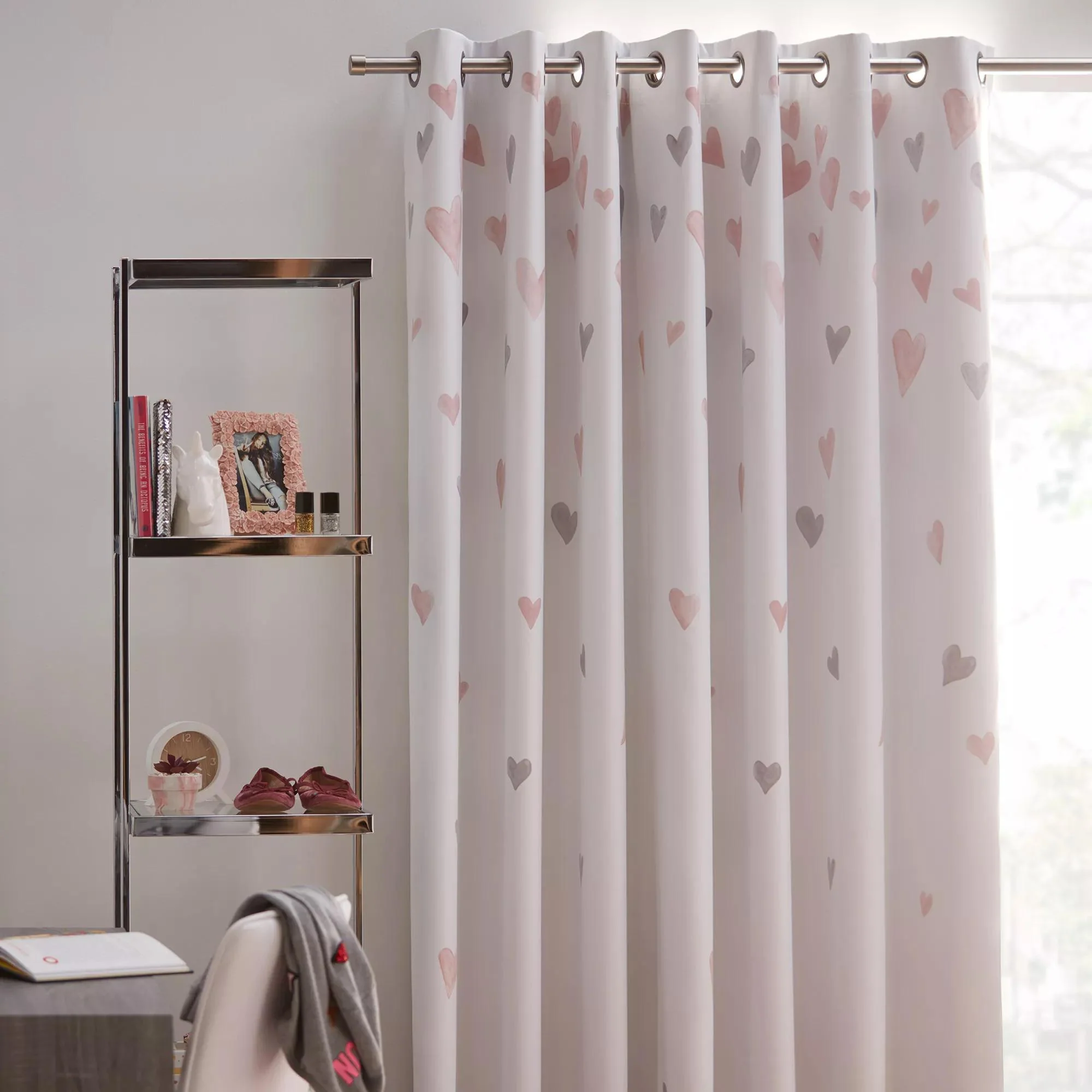 Brushed Nickel Curtain Rod Set - Diameter 25/28 mm - Image 3