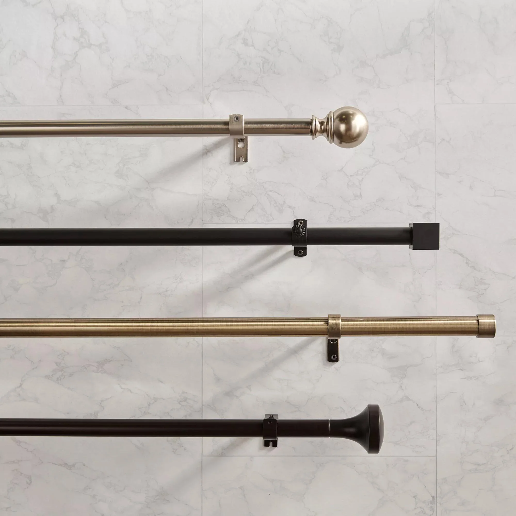 Curtain Rod Set - Diameter 28 mm