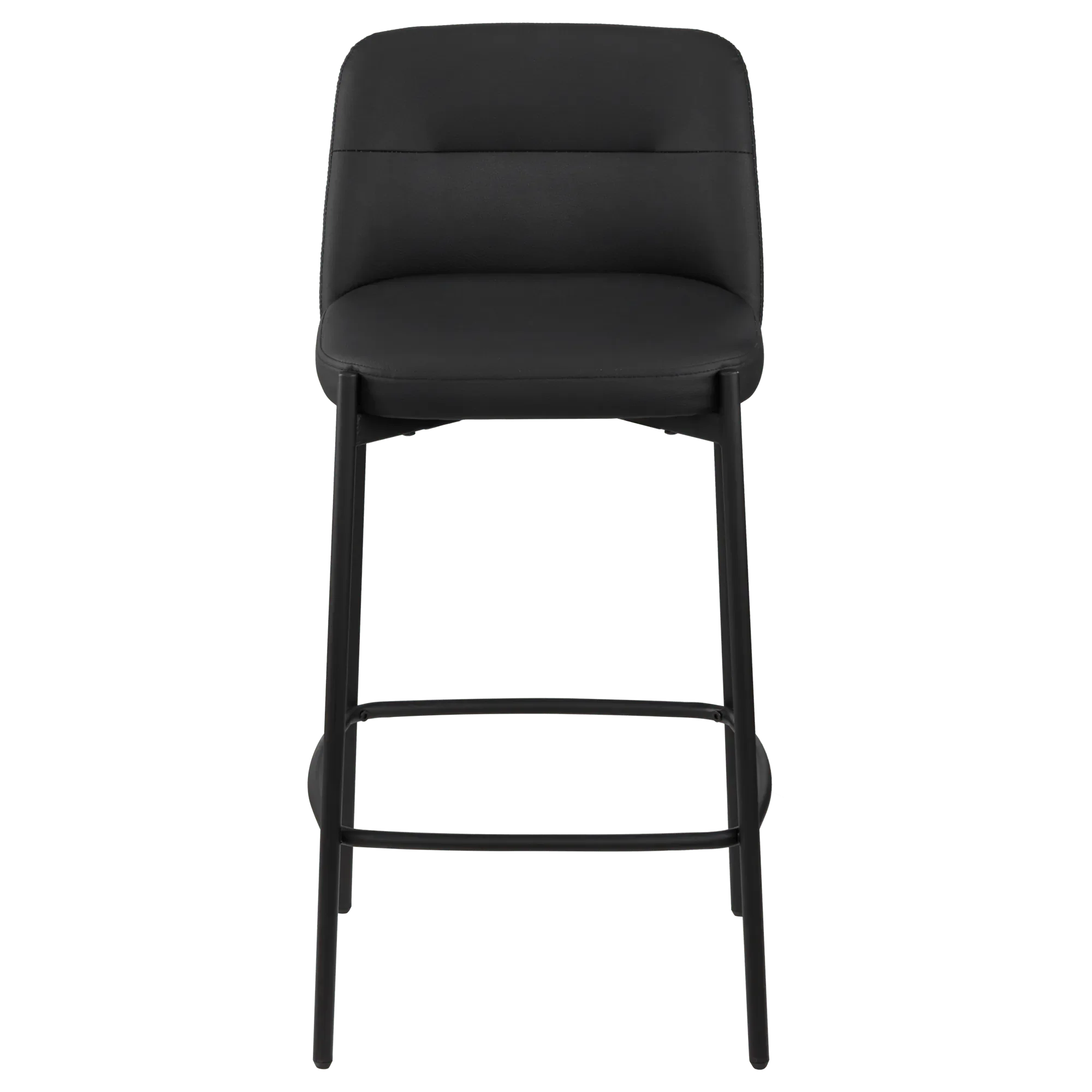 Faux Leather and Metal Bar Stool - Image 4