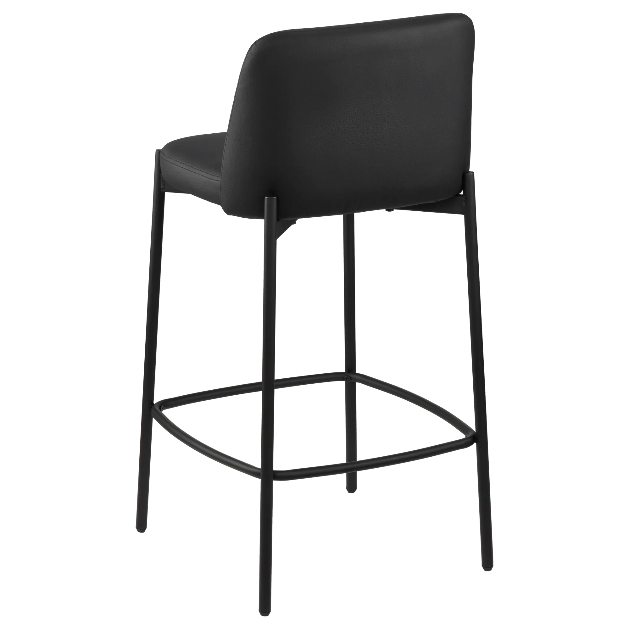 Faux Leather and Metal Bar Stool - Image 5