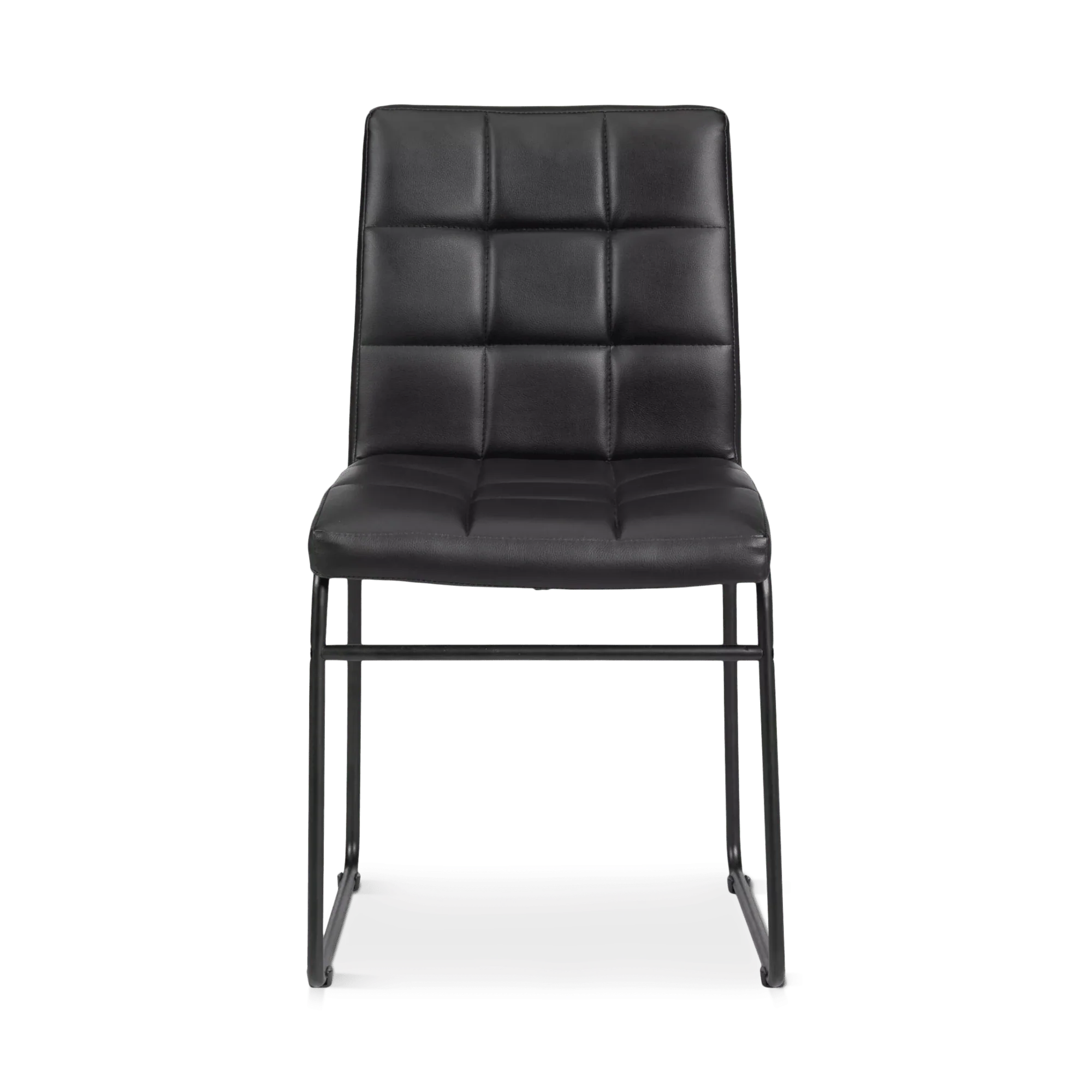 Faux Leather and Metal Dining Chair - Image 6