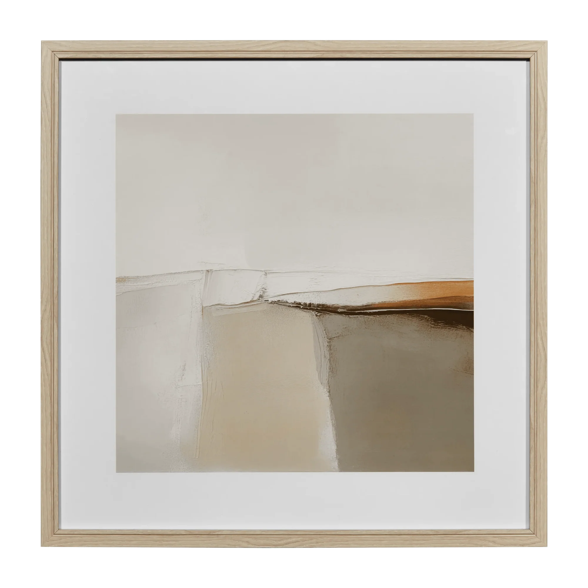 Framed Underglass Printed Abstract