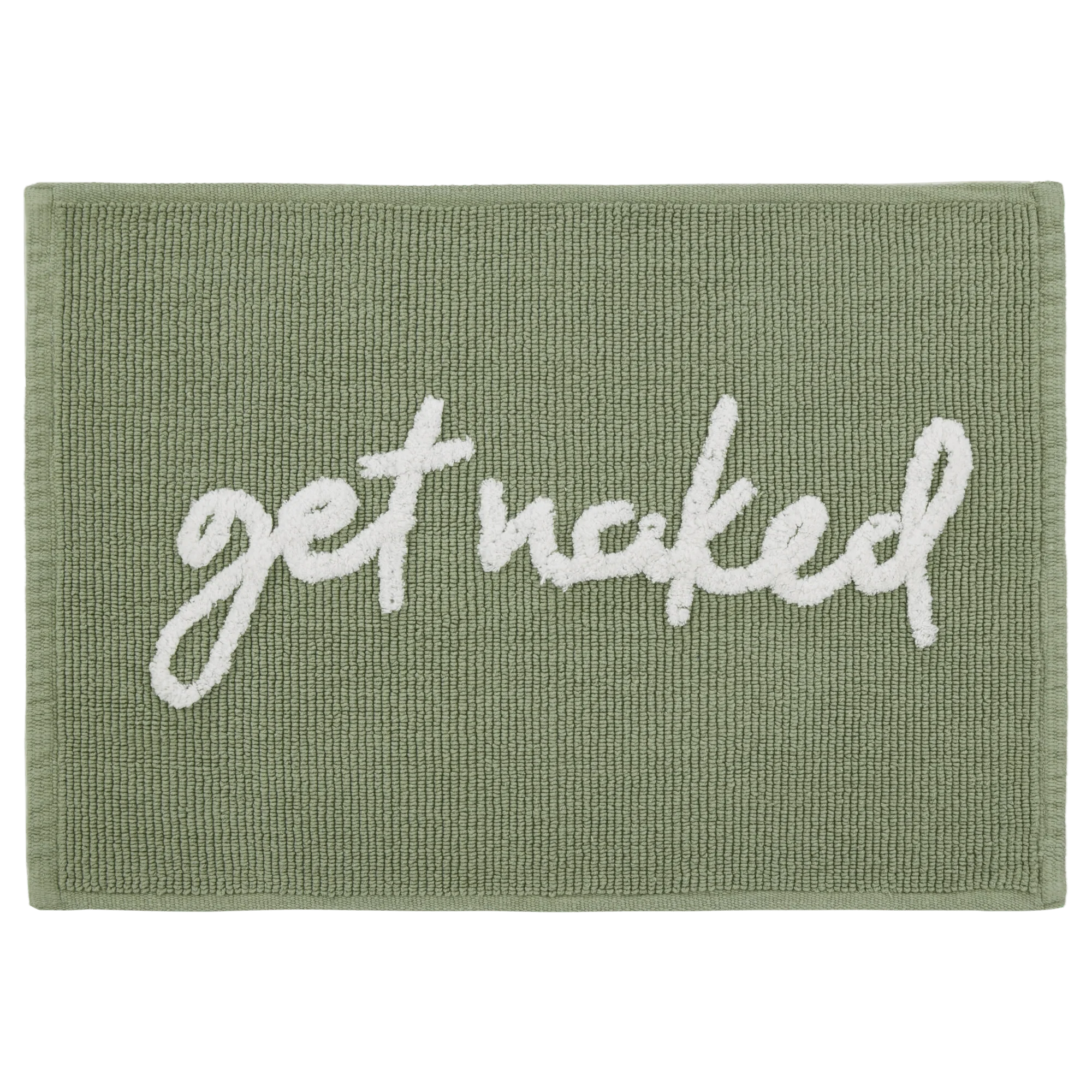 Green Get Naked Bath Mat