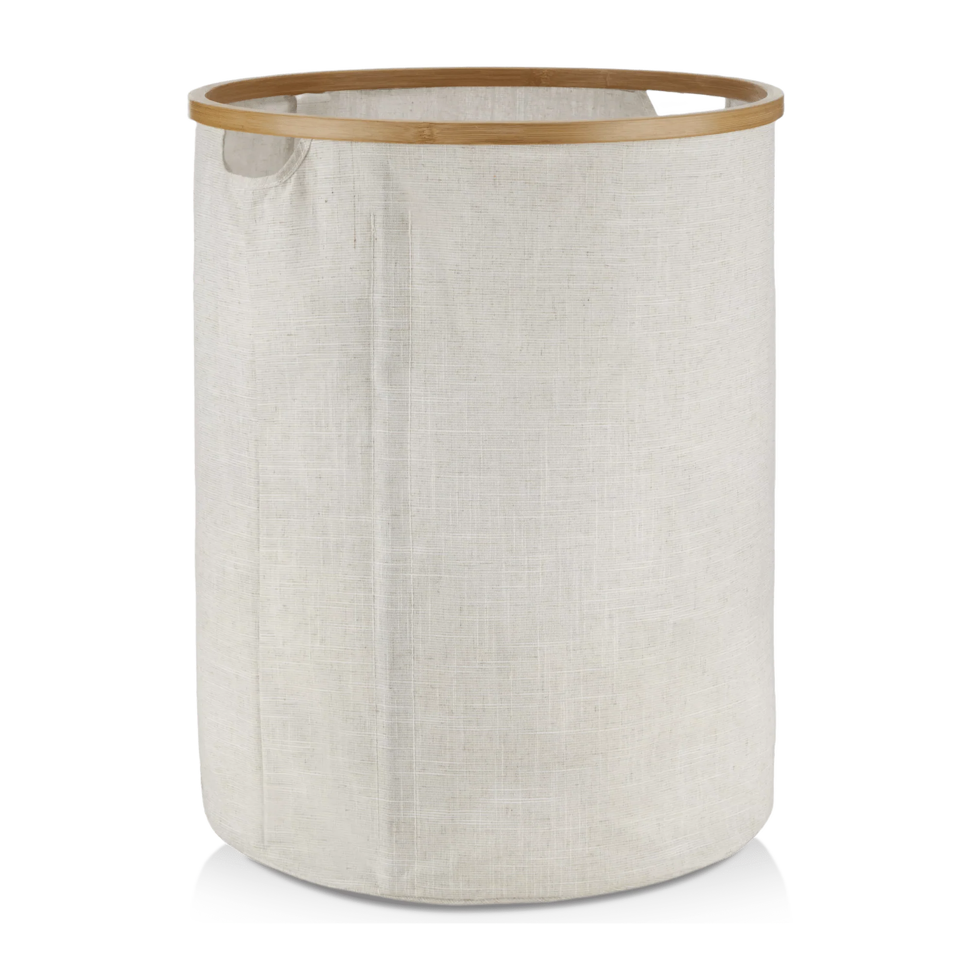 Beige Hamper with Bamboo Ring