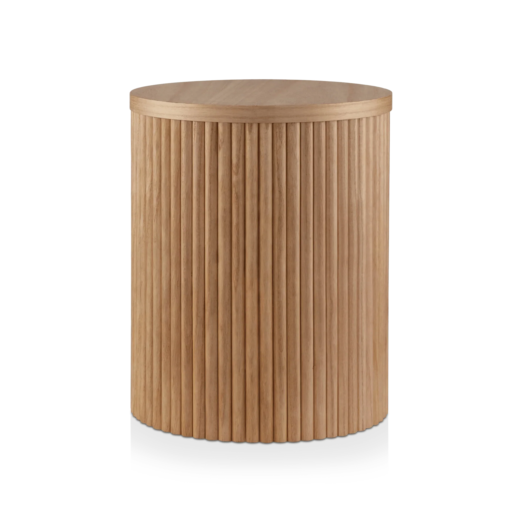 Natural Wood Side Table