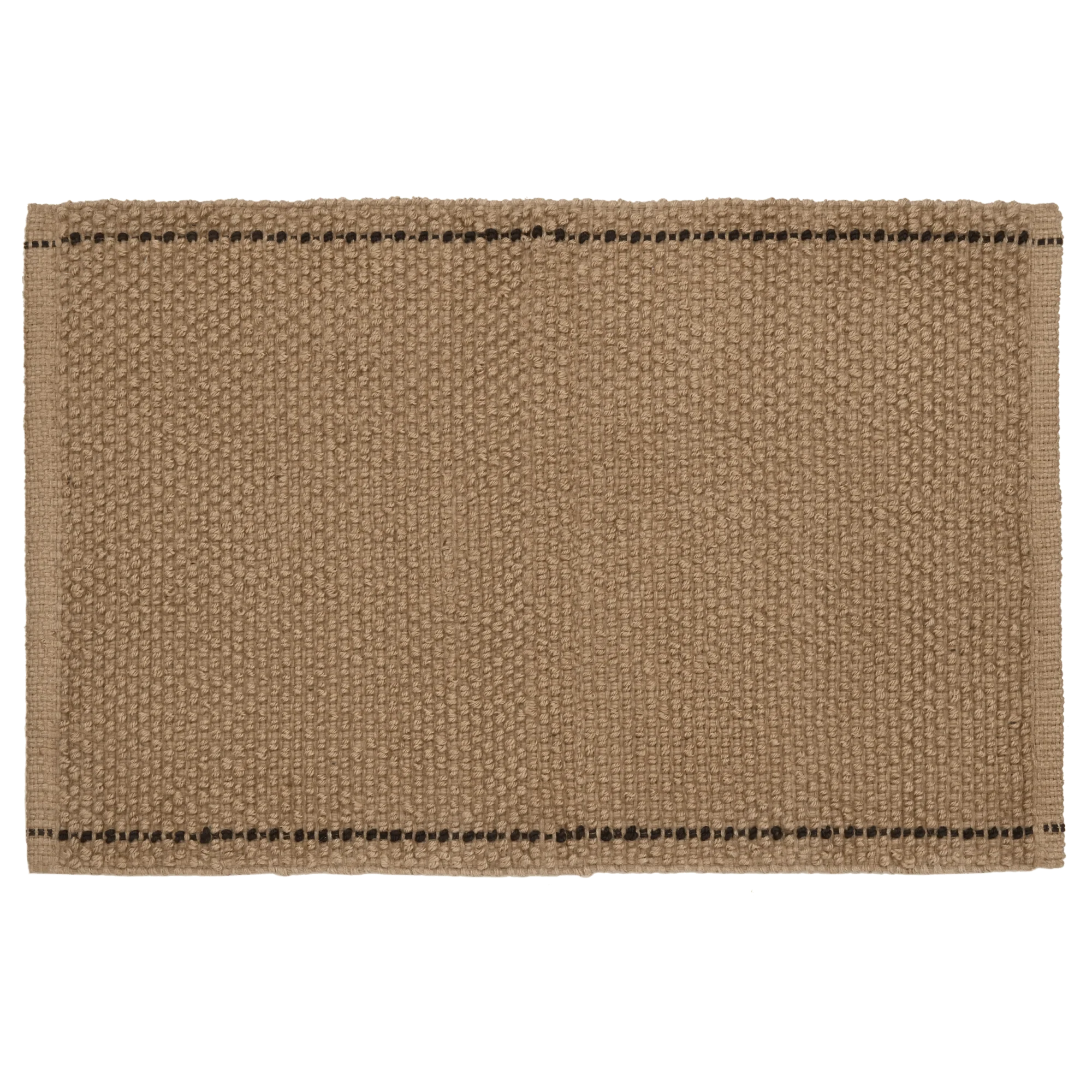 Natural Woven Jute Rug with Contrast Border