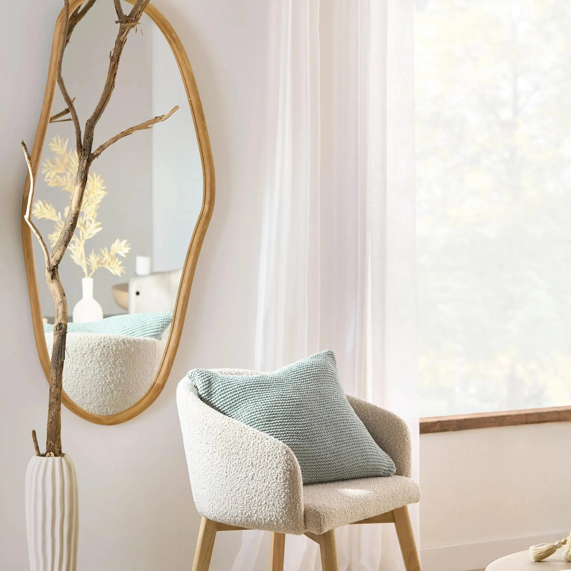 Organic Wood Mirror - Image 2