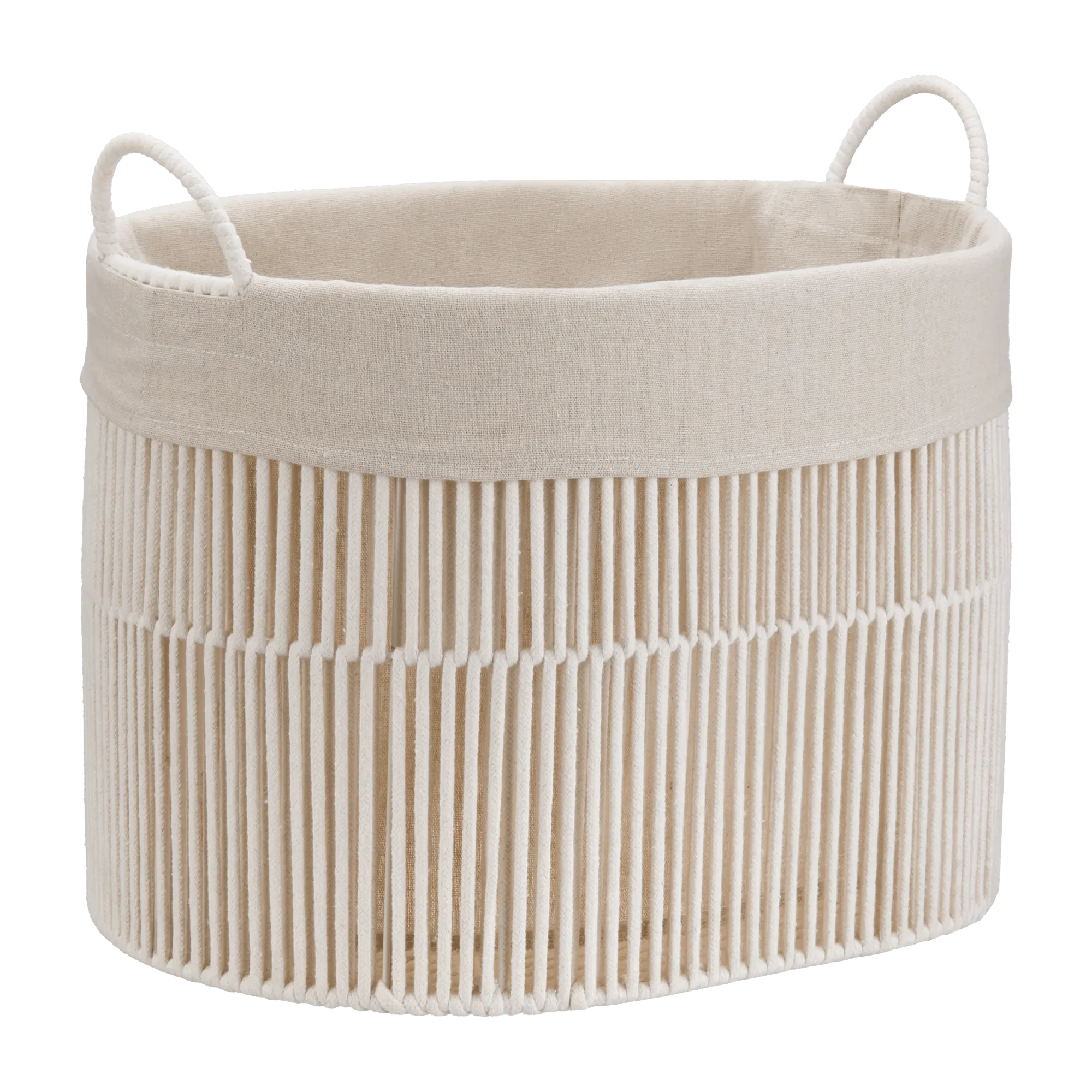 Oval Rope Storage Basket