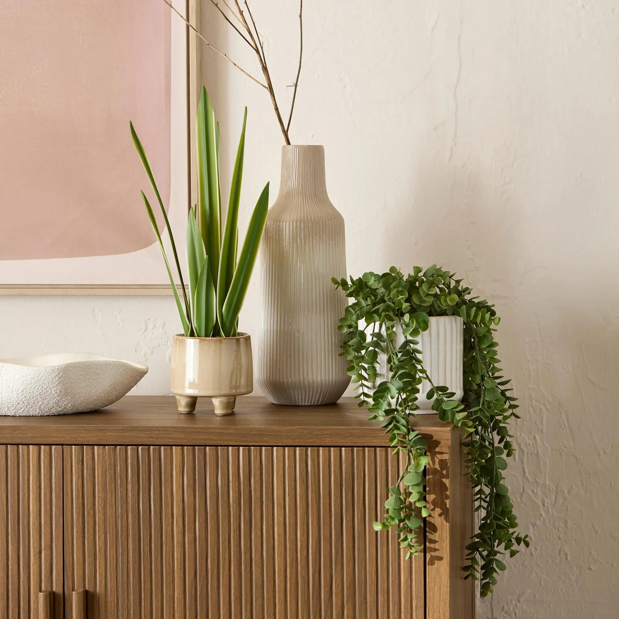 Walnut Wood Buffet Sideboard - Image 2