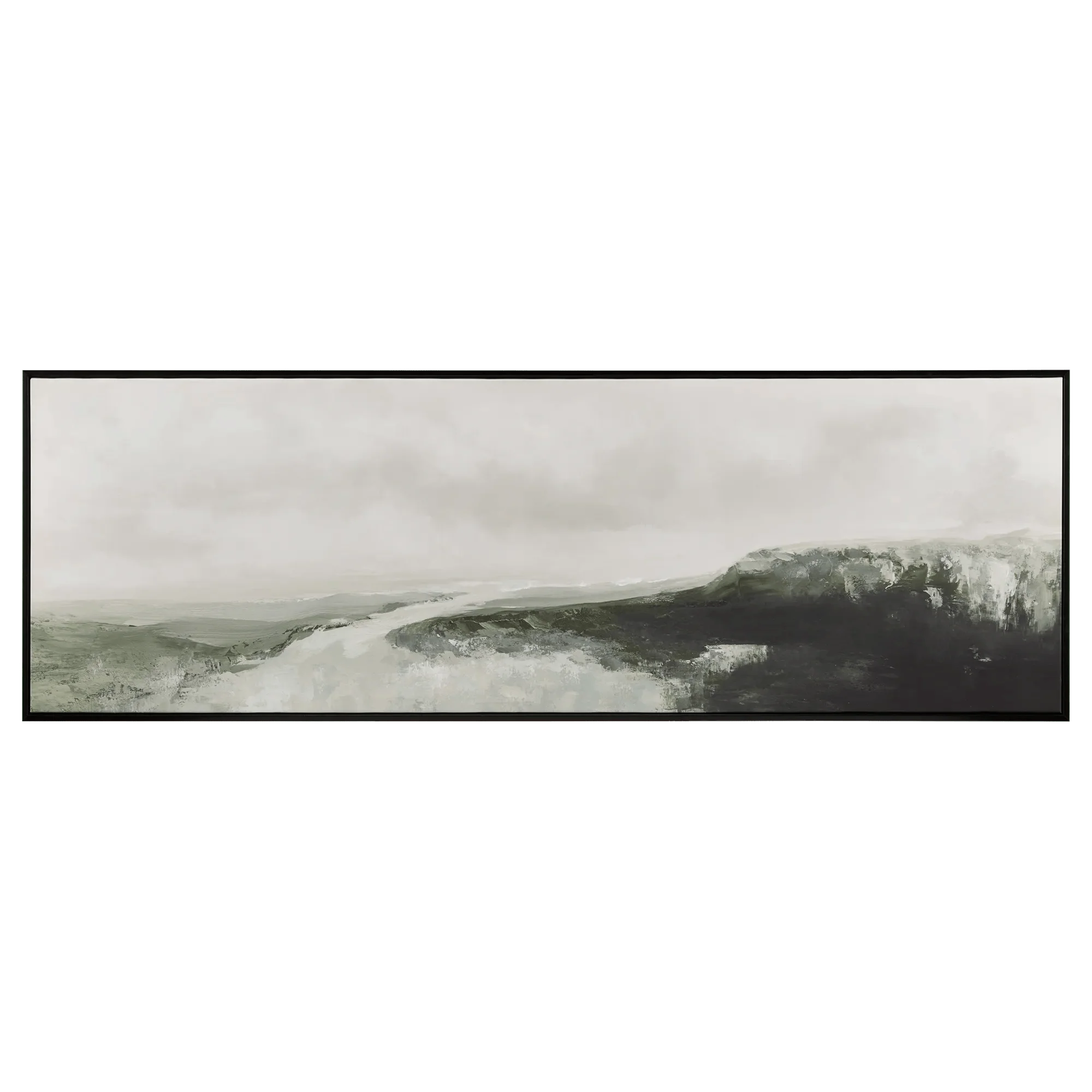 River Landscape Framed Art