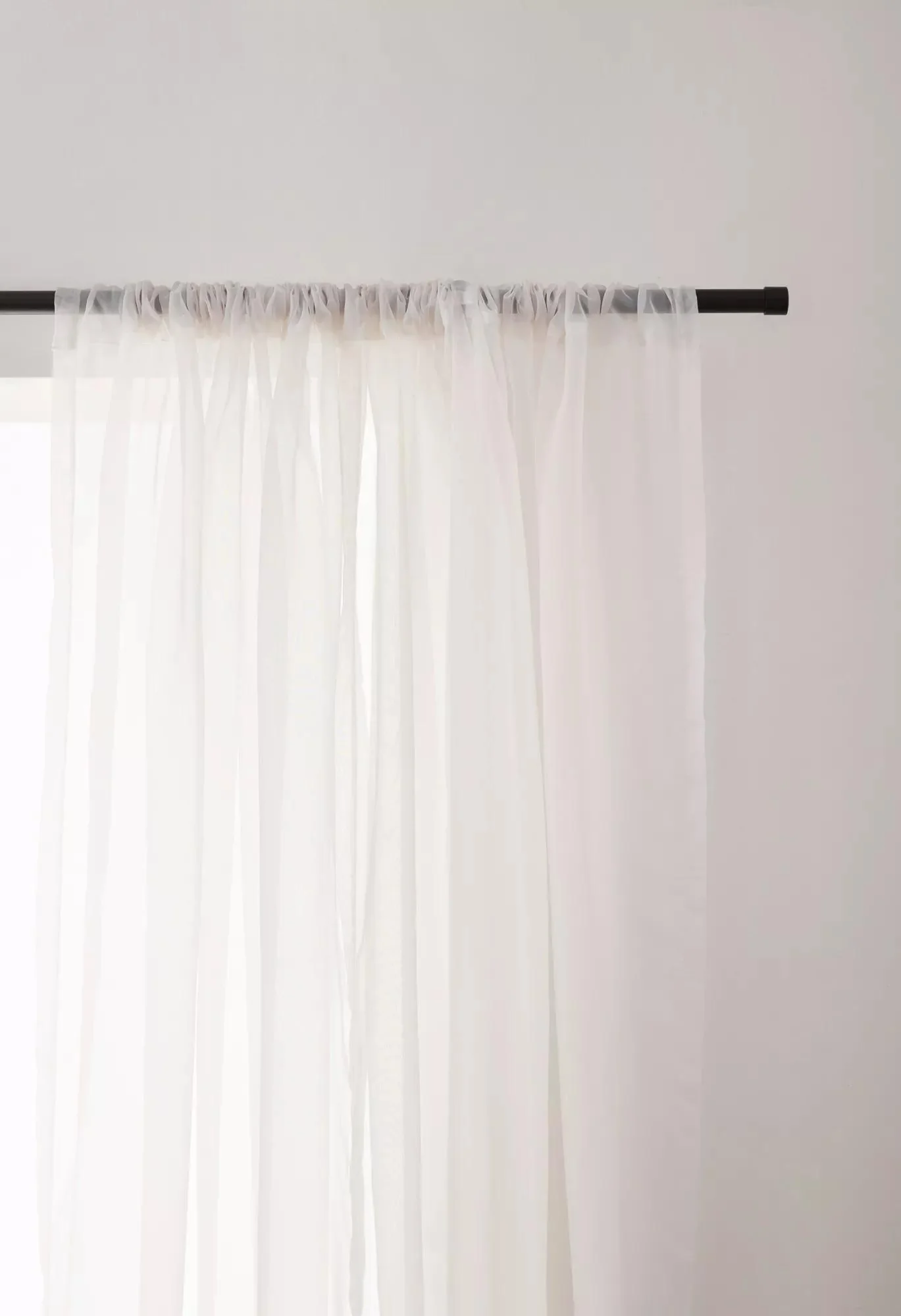 Ivory Rod Pocket Sheer Curtain - Image 2