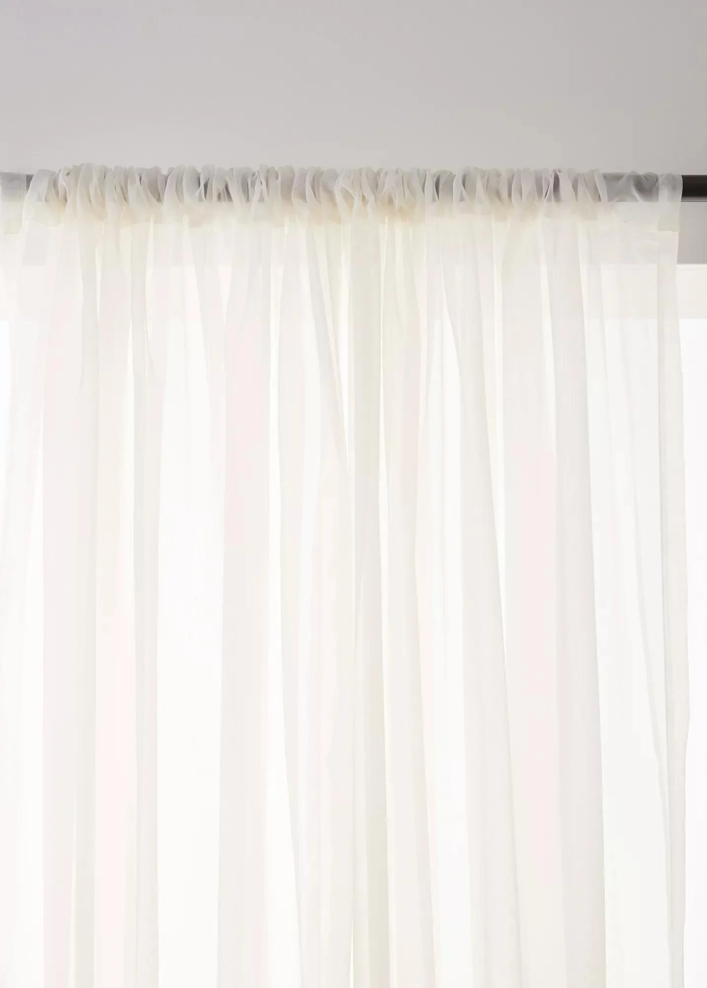 Ivory Rod Pocket Sheer Curtain - Image 4