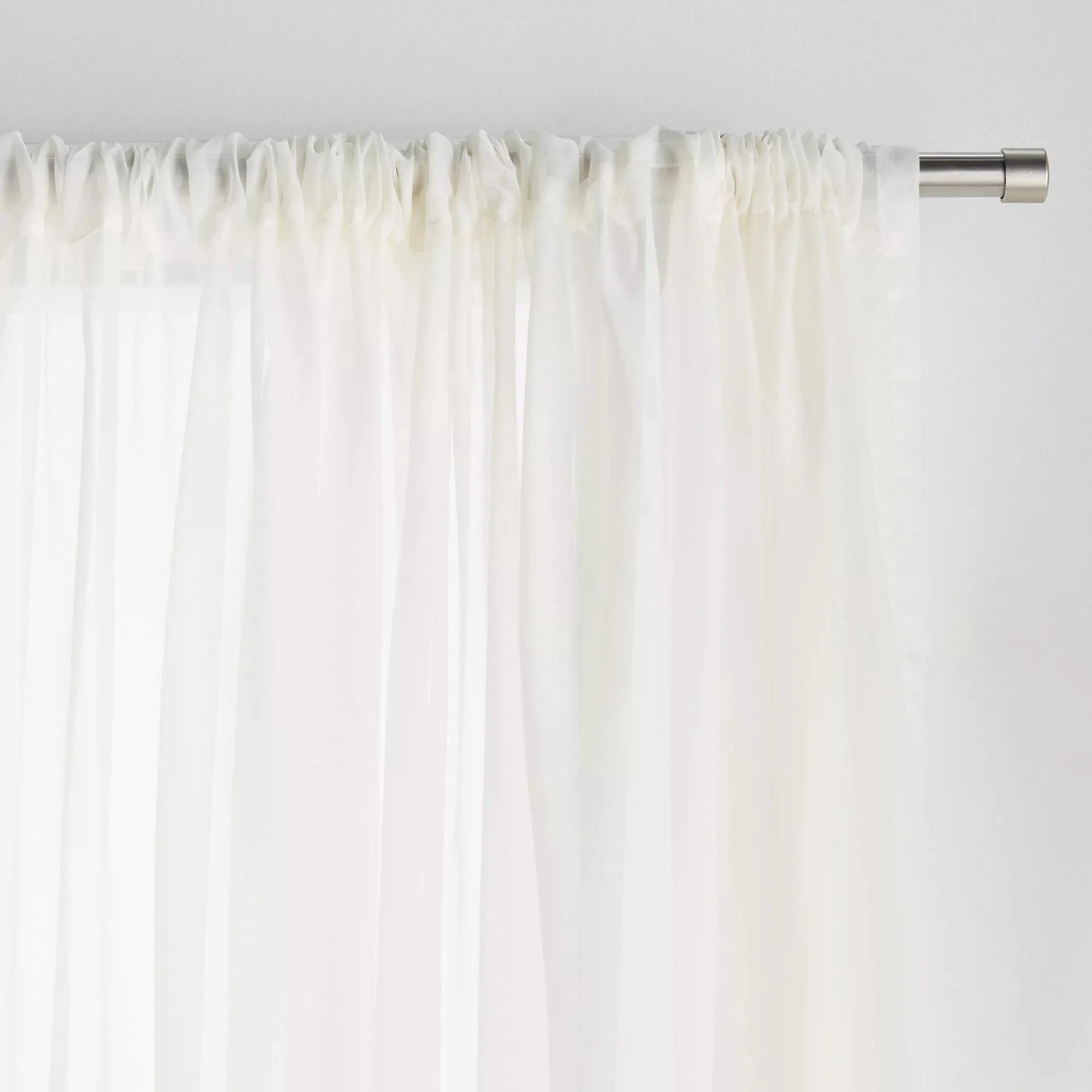 Ivory Rod Pocket Sheer Curtain - Image 6