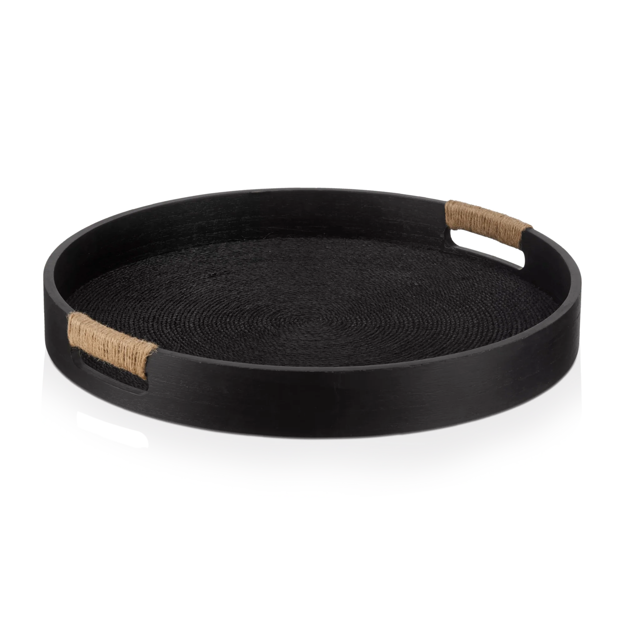 Round Serving Tray with Handles