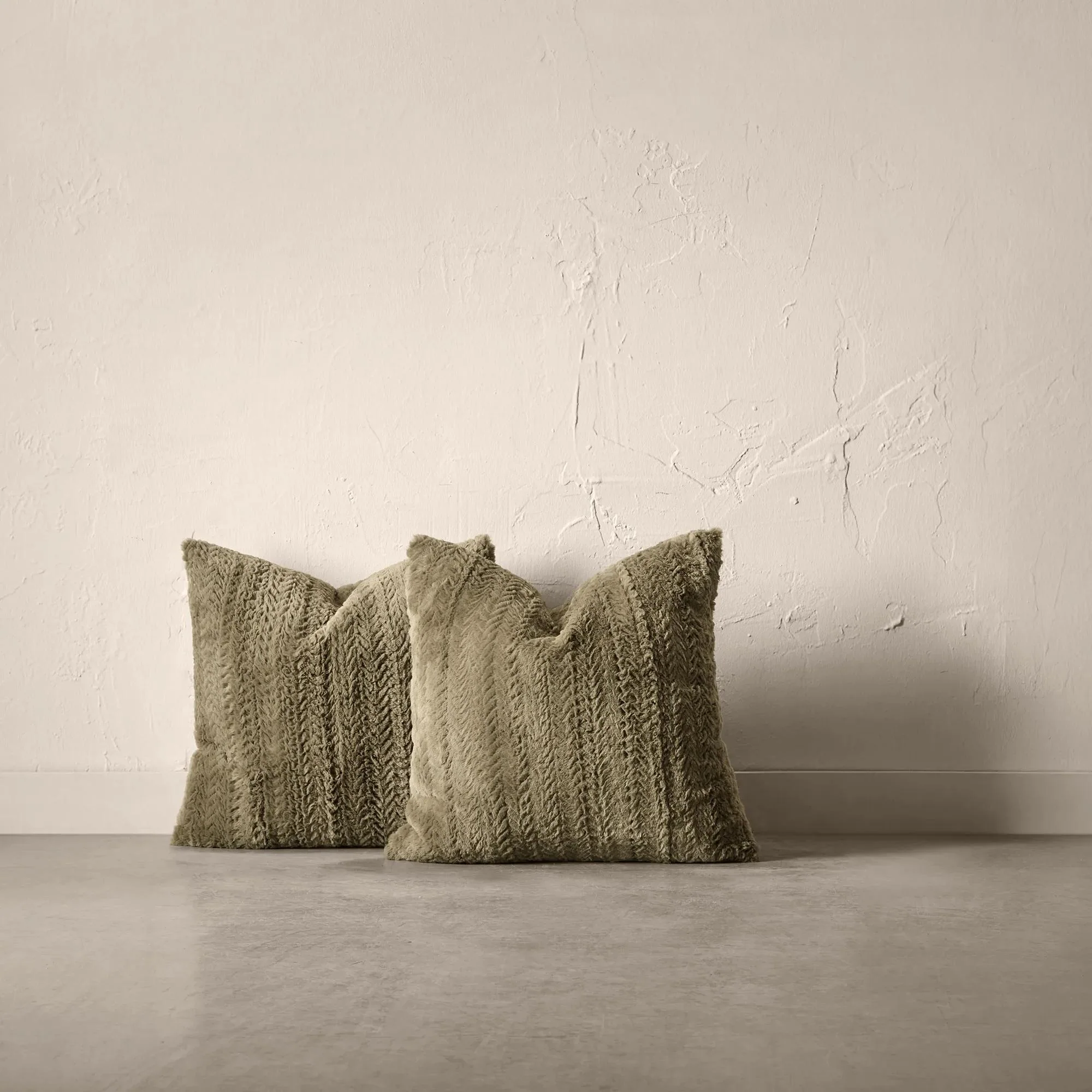 Beige Set of 2 Ellyn Decorative Pillow - Image 9
