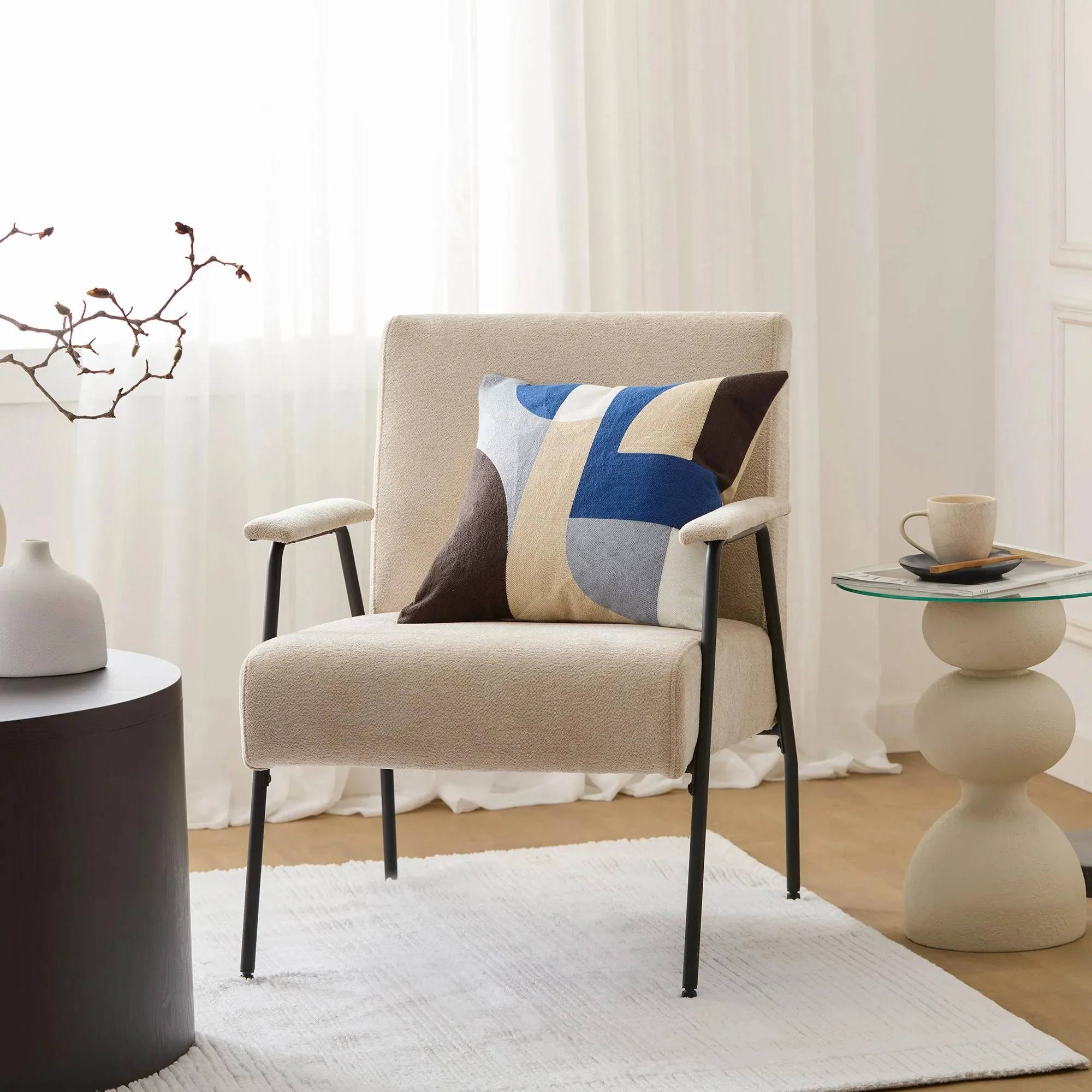 Side Table with Glass Top - Image 2