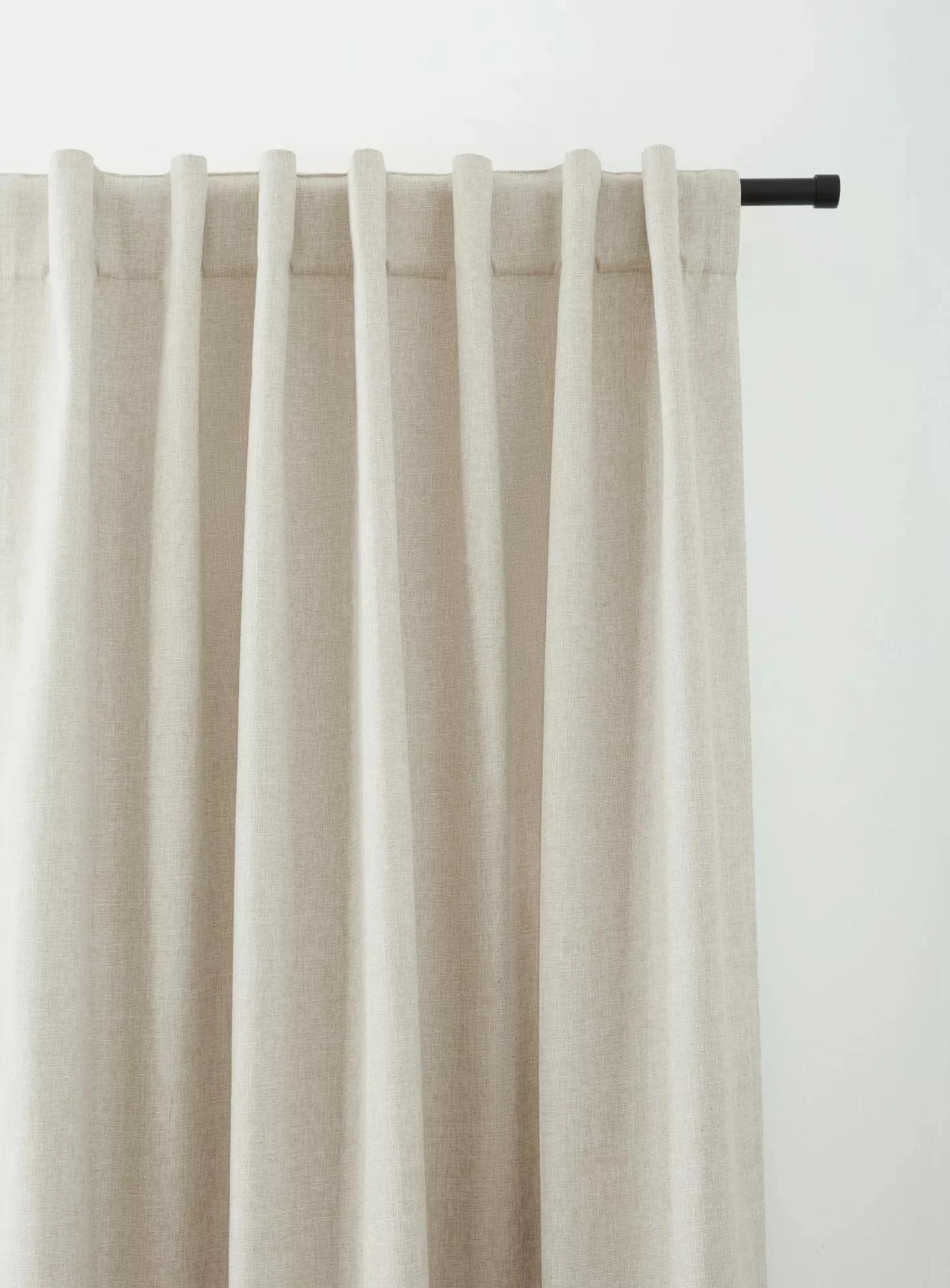 Beige Taha Rod Pocket Back Tab Blackout Curtain - Image 2