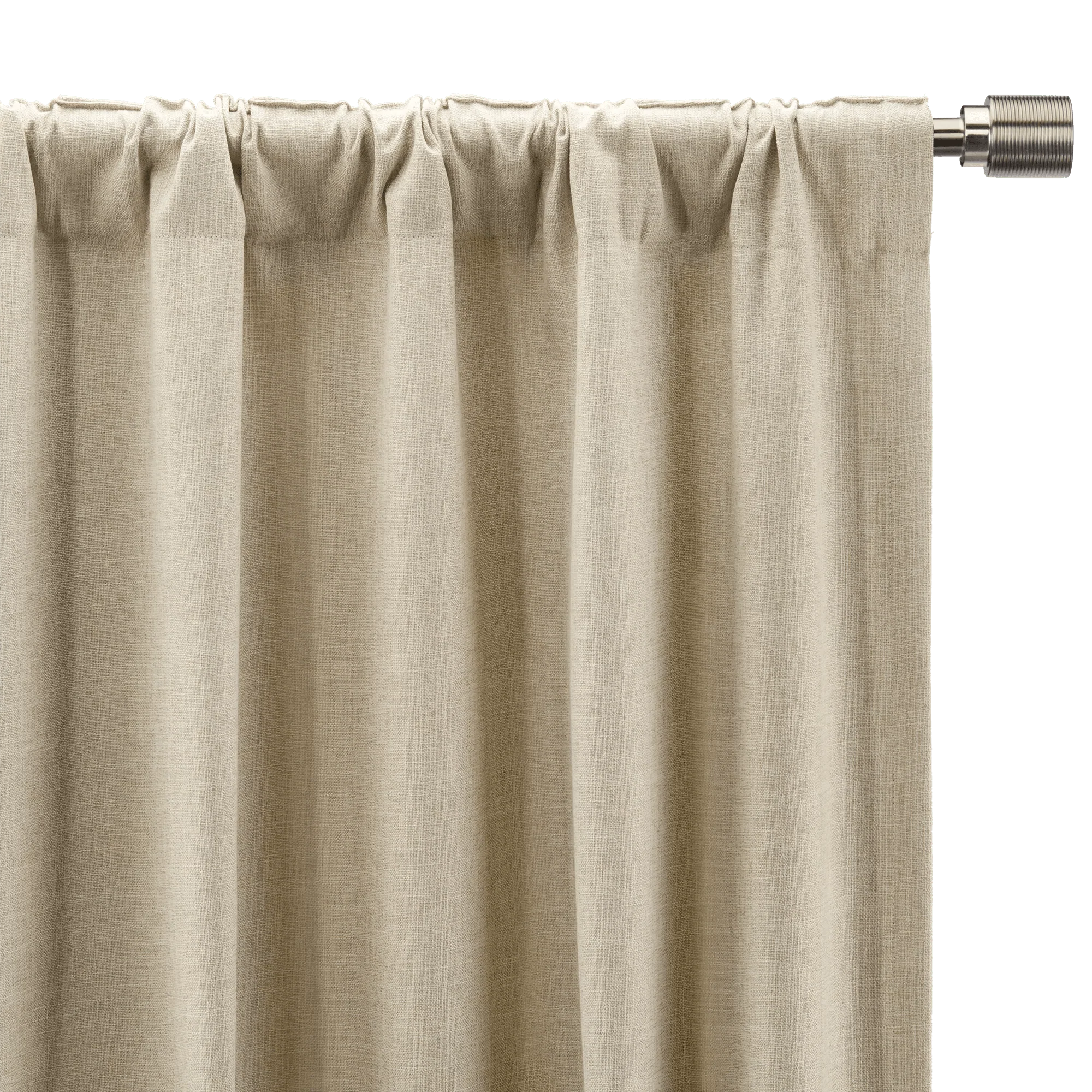 Beige Taha Rod Pocket Back Tab Blackout Curtain - Image 9