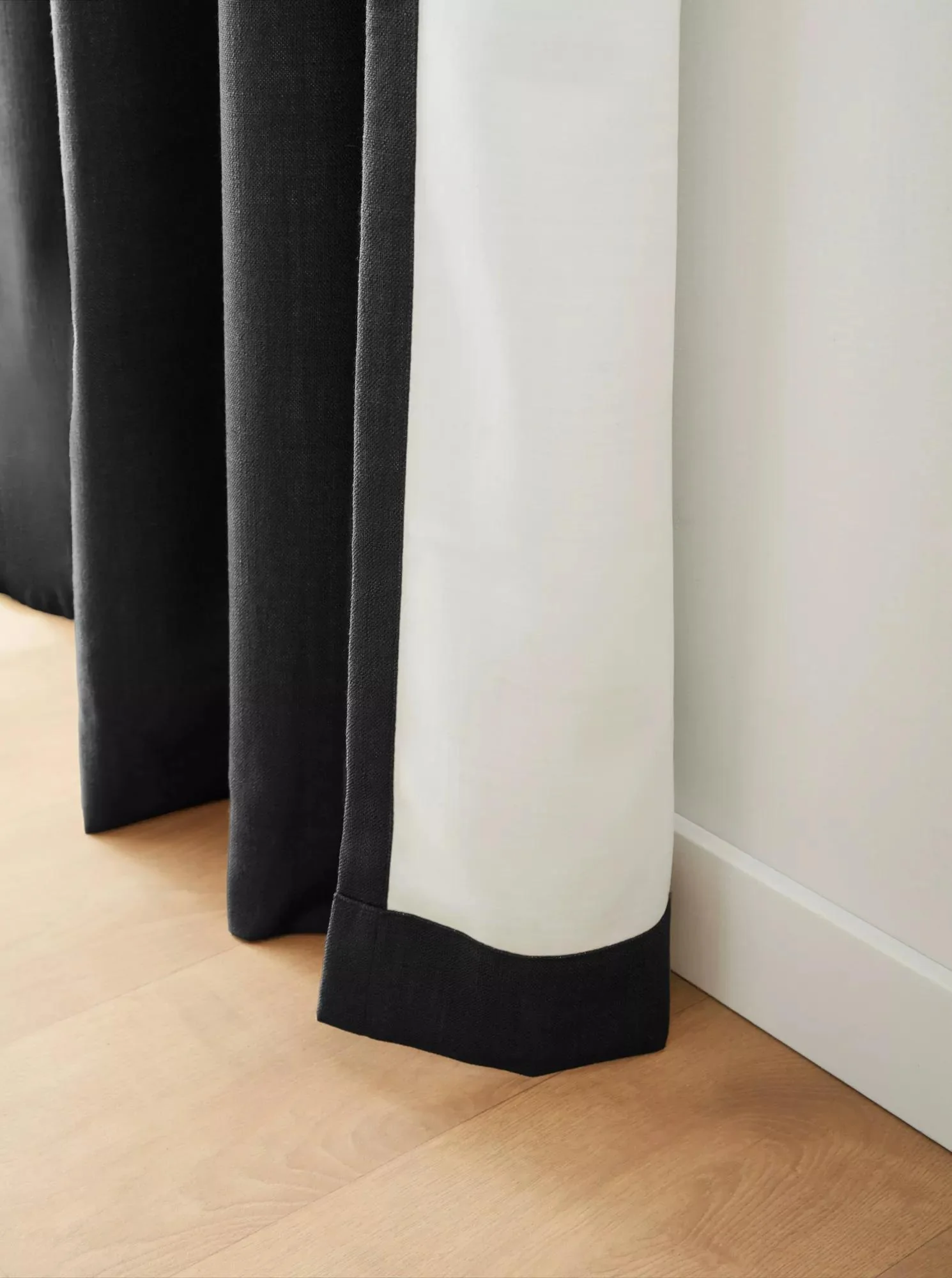Black Taha Rod Pocket Back Tab Blackout Curtain - Image 3