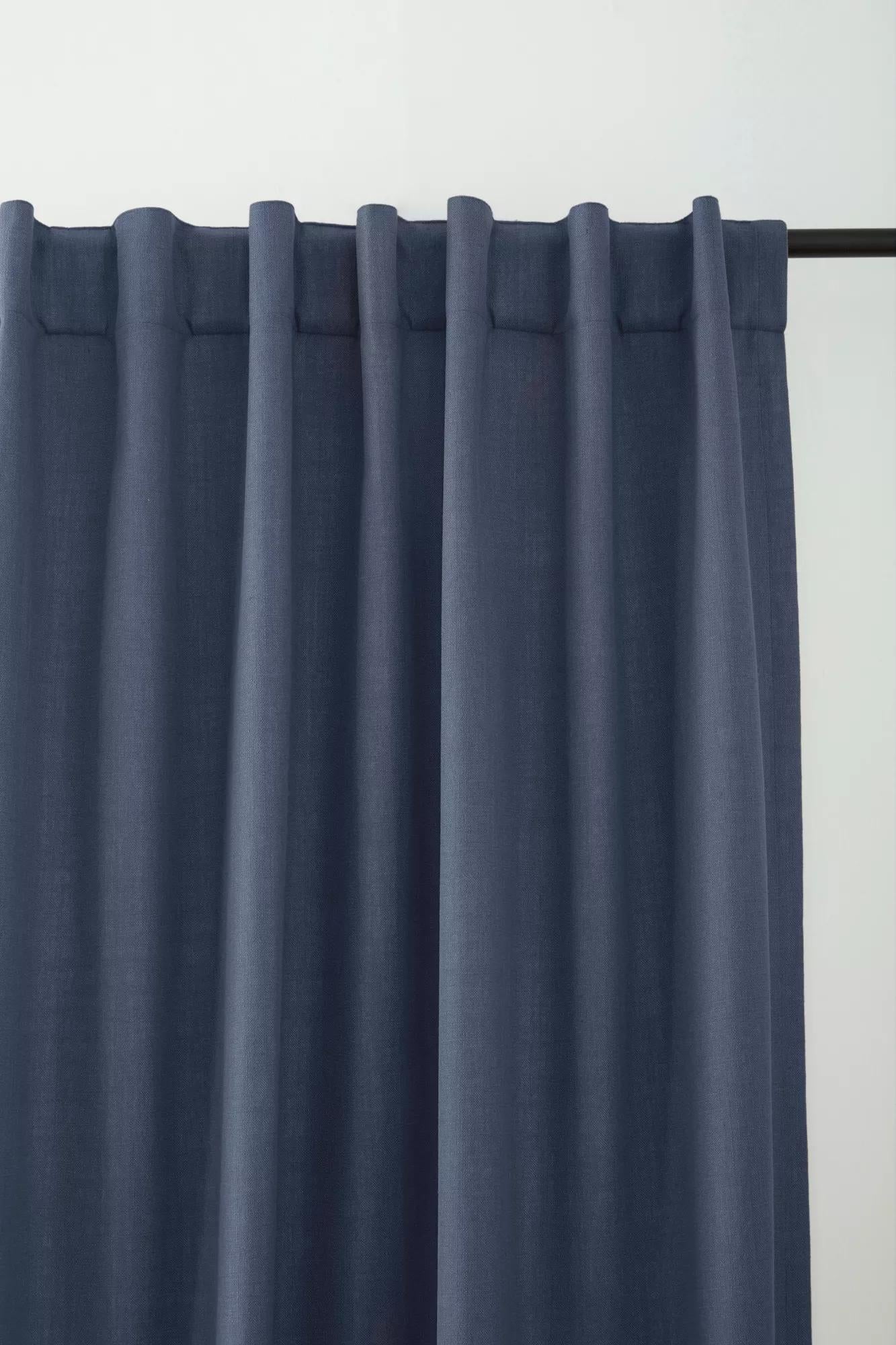 Indigo Taha Rod Pocket Back Tab Blackout Curtain - Image 2