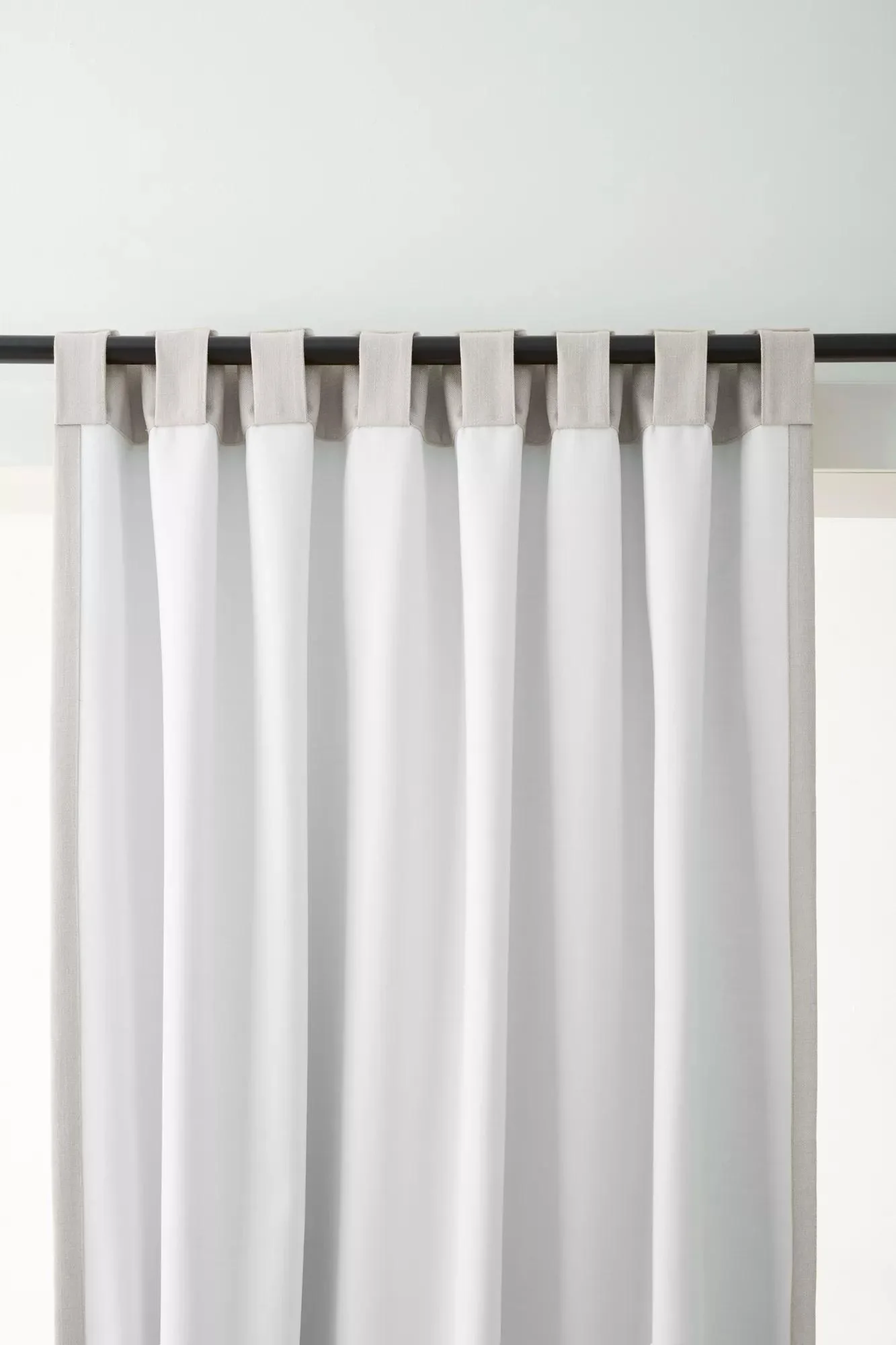 Off White Taha Rod Pocket Back Tab Blackout Curtain - Image 3