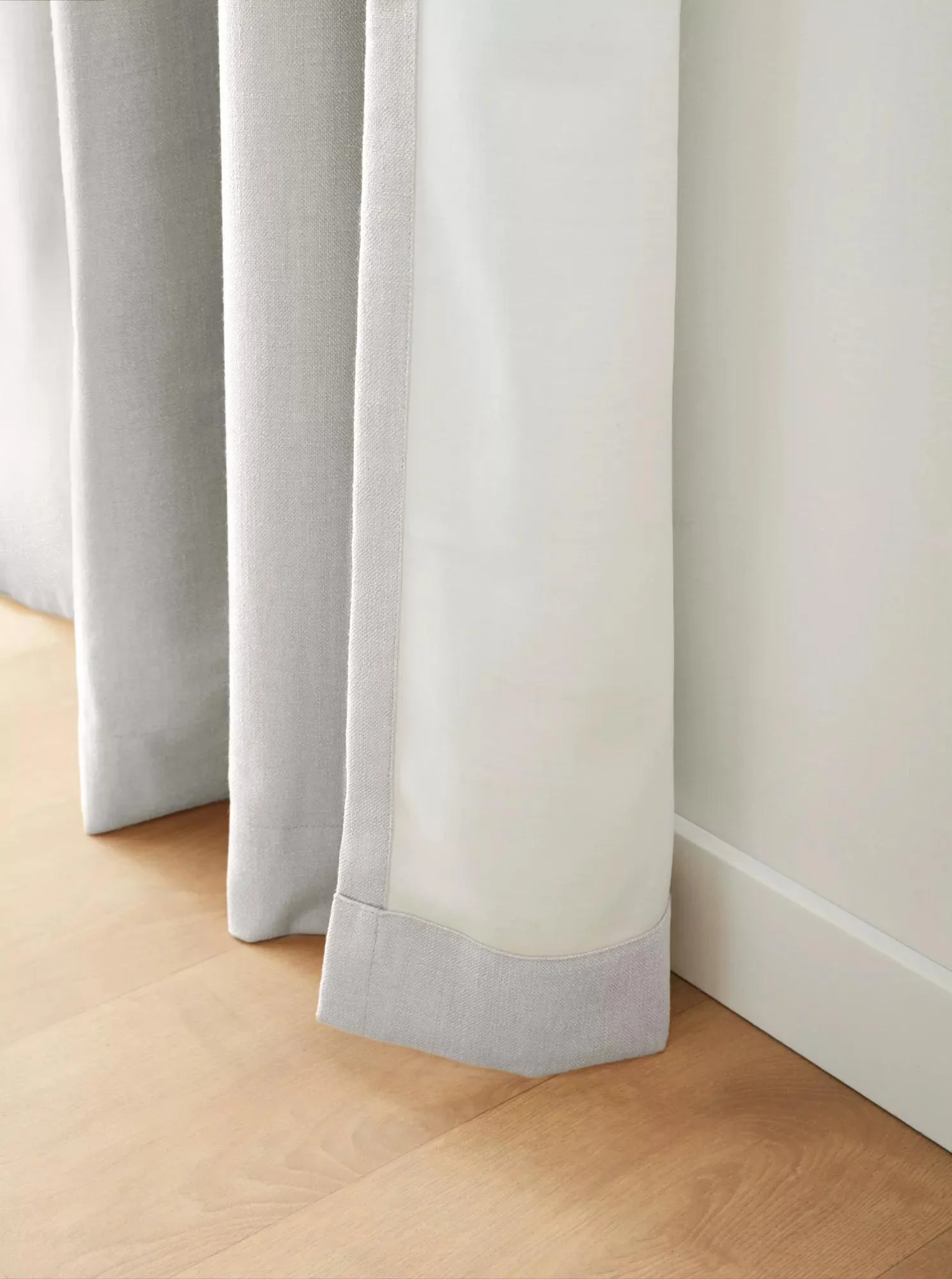 Off White Taha Rod Pocket Back Tab Blackout Curtain - Image 5