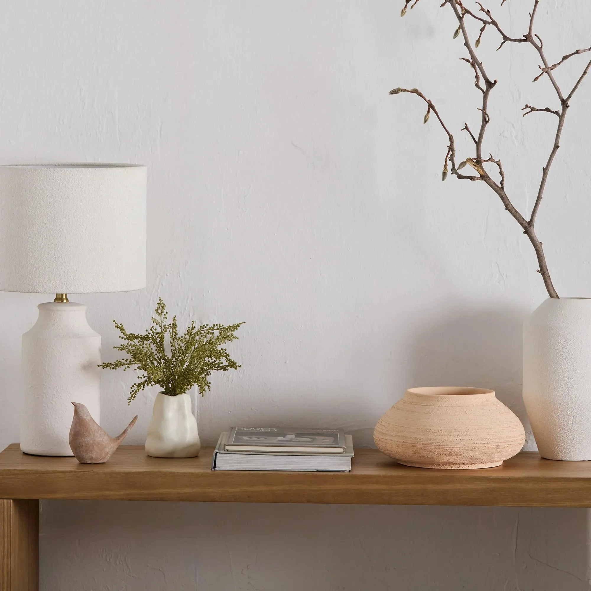 Textured Ceramic Table Lamp - Image 2