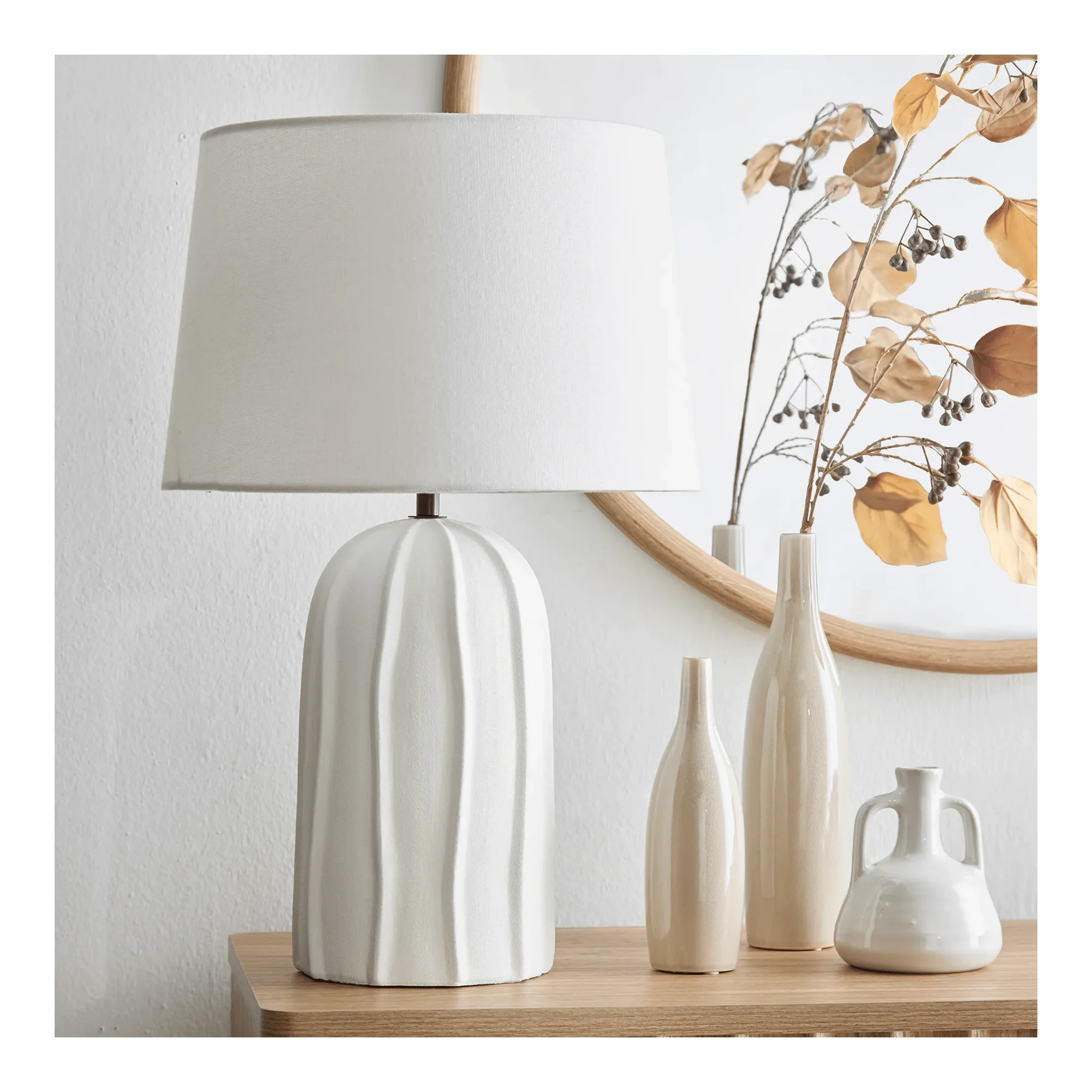 Textured Ceramic Table Lamp