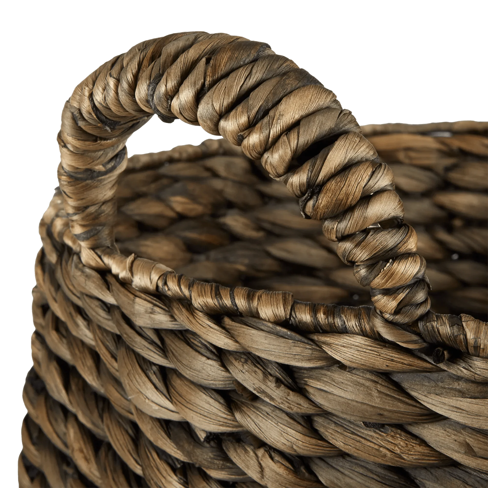 Water Hyacinth Brown Basket - Image 3