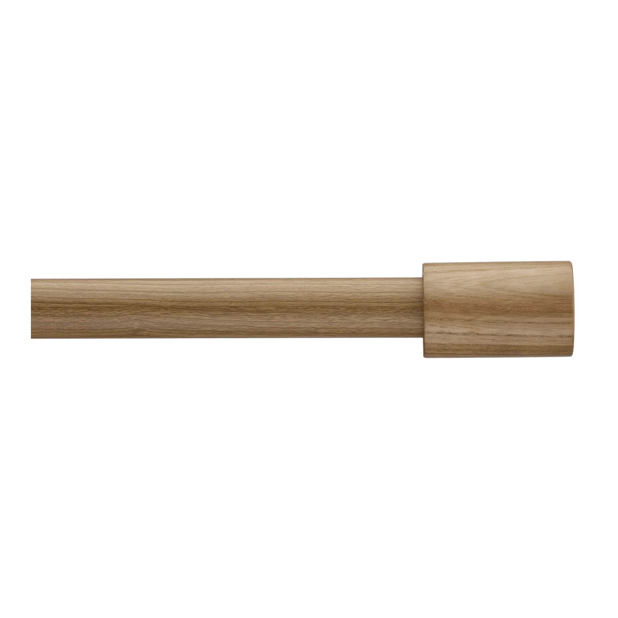 Wood-Effect Cylindrical Decorative Pole